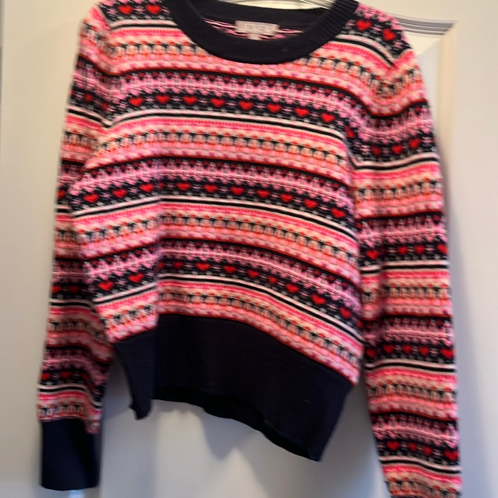 J Crew valentines wool sweater size medium
